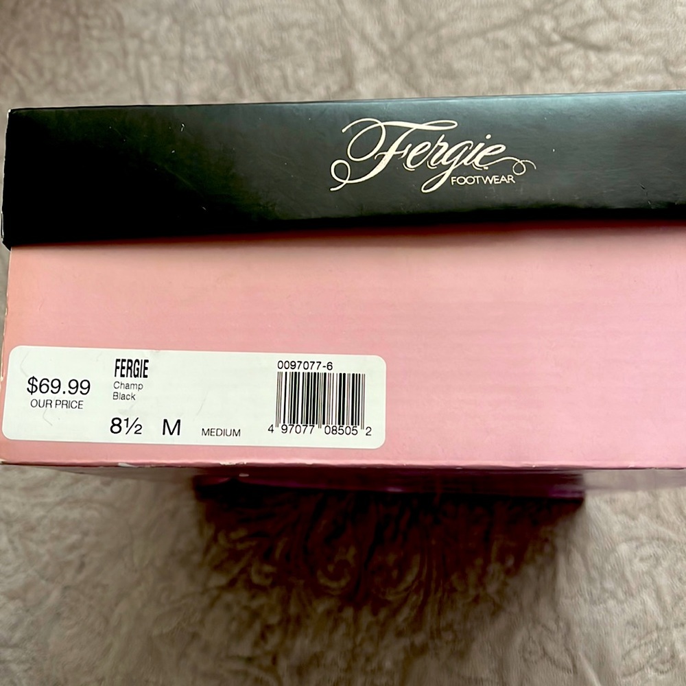 Black Fergie ankle bootie